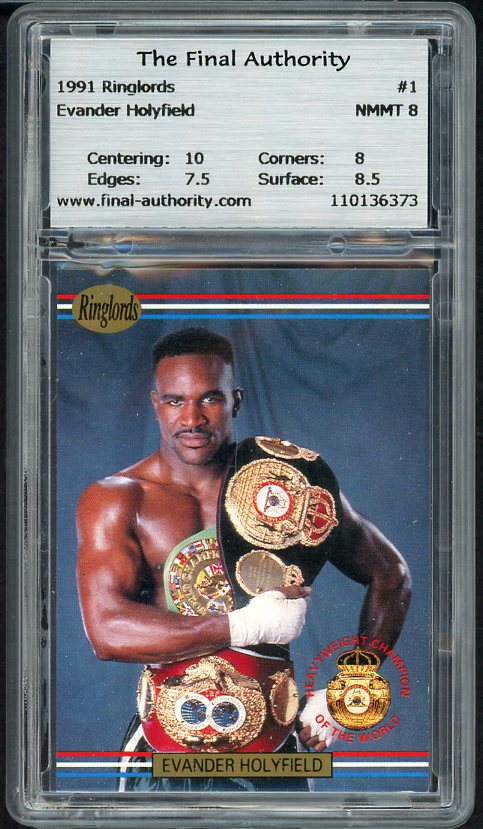 1991 Ringlords #001 Evander Holyfield Boxer TFA 8 NM/MT 533955