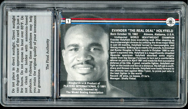 1991 Ringlords #001 Evander Holyfield Boxer TFA 8 NM/MT 533955