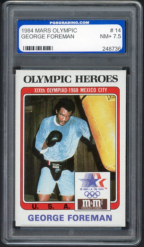 1983 Topps Olympians #014 George Foreman Boxer PGS 7.5 NM+ 533959
