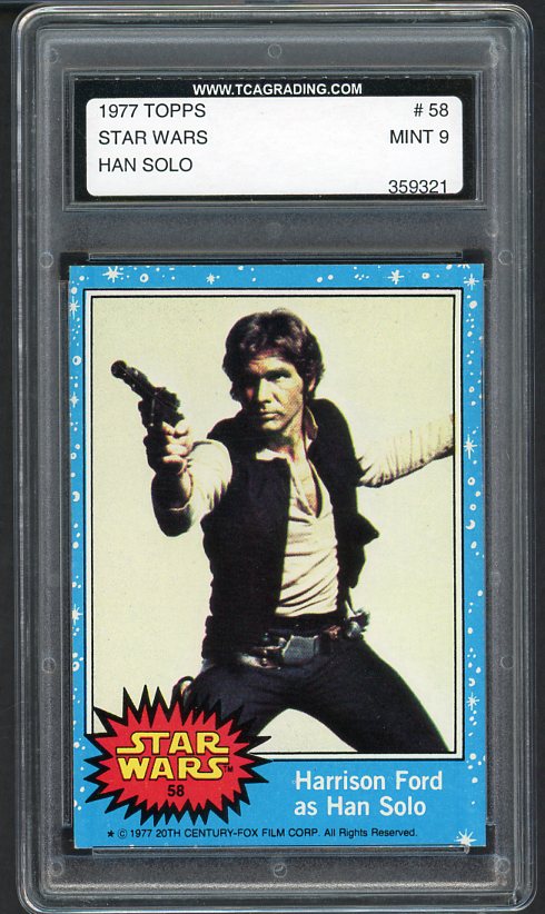 1977 Topps Star Wars #058 Harrison Ford TCA 9 MINT 533960