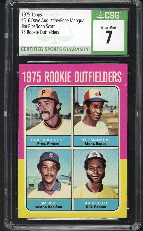 1975 Topps Baseball #616 Jim Rice Red Sox CSG 7 NM 533961