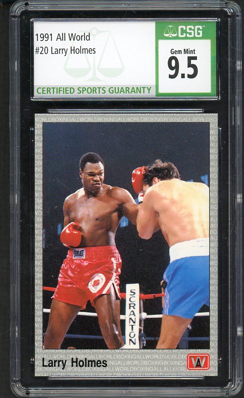 1991 All World #020 Larry Holmes Boxer CSG 9.5 GEM MINT 533964