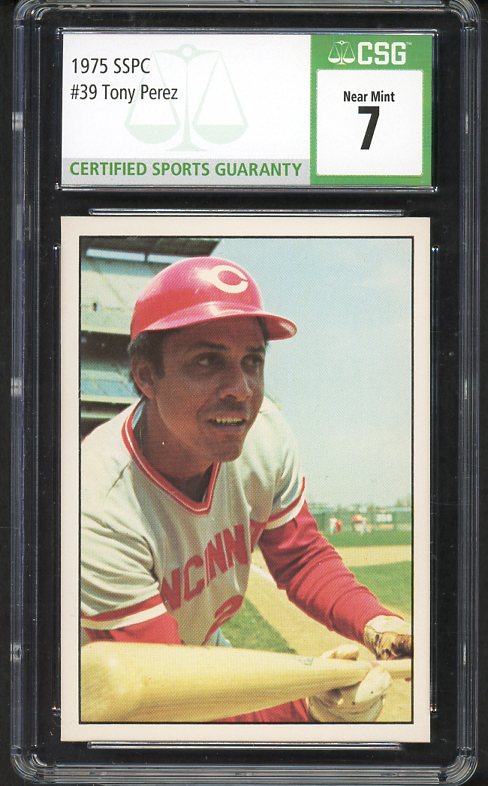1975 SSPC #030 Tony Perez Reds CSG 7 NM 533965