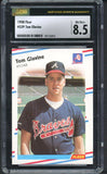 1988 Fleer #539 Tom Glavine Braves CSG 8.5 NM/MT+ 533966