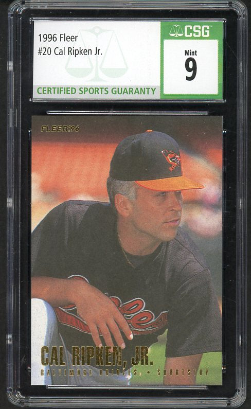 1996 Fleer #020 Cal Ripken Orioles CSG 9 MINT 533967