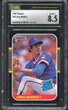 1987 Donruss #036 Greg Maddux Cubs CSG 8.5 NM/MT+ 533981
