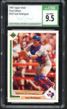 1991 UD Final Edition #055 Ivan Rodriguez Rangers CSG 9.5 GEM MINT 533987