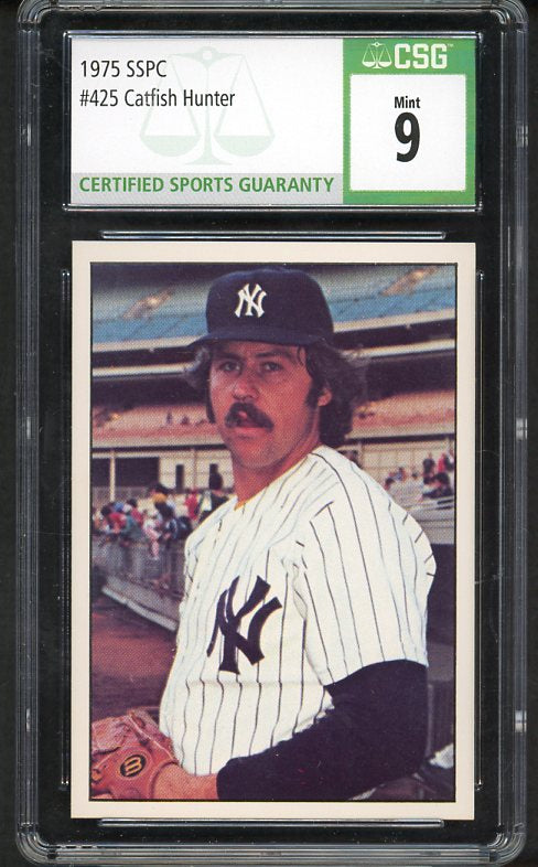 1975 SSPC #425 Catfish Hunter Yankees CSG 9 MINT 533990