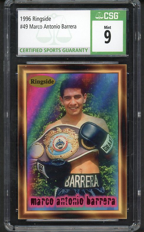 1996 Ringside #049 Marco Antonio Barrera Boxer CSG 9 MINT 533998