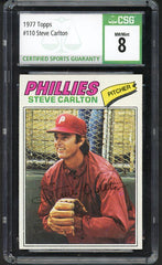 1977 Topps Baseball #110 Steve Carlton Phillies CSG 8 NM/MT 533999