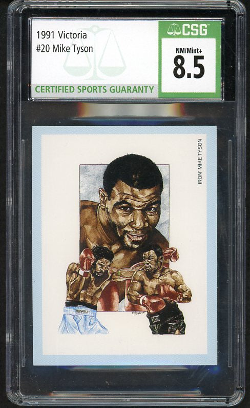 1991 Victoria #020 Mike Tyson Boxer CSG 8.5 NM/MT+ 534003