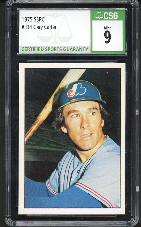 1975 SSPC #334 Gary Carter Expos CSG 9 MINT 534010