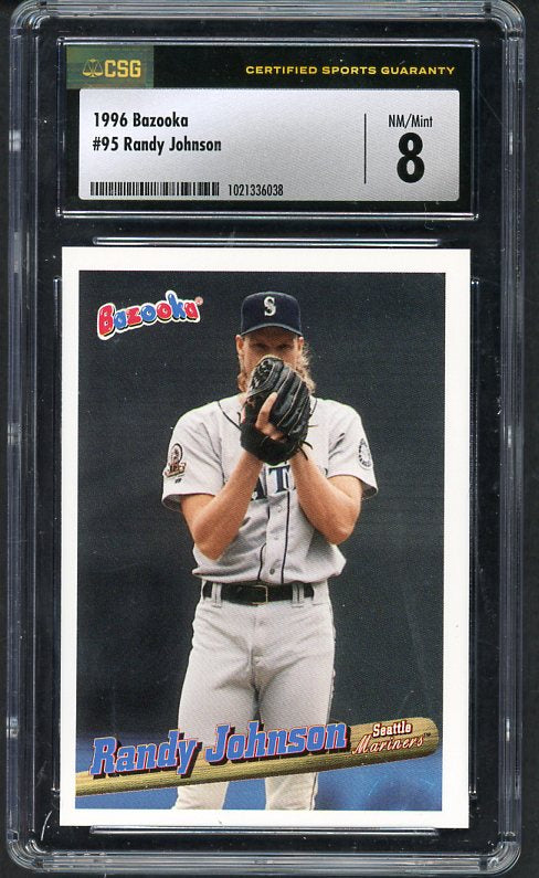 1996 Bazooka #095 Randy Johnson Mariners CSG 8 NM/MT 534011