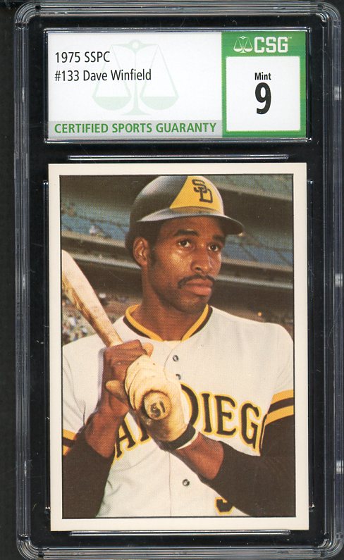 1975 SSPC #133 Dave Winfield Padres CSG 9 MINT 534036