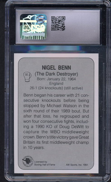 1991 All World #050 Nigel Benn Boxer CSG 9.5 MINT+ 534047