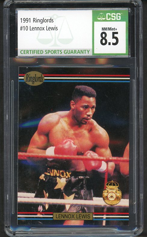 1991 Ringlords #010 Lennox Lewis Boxer CSG 8.5 NM/MT+ 534050