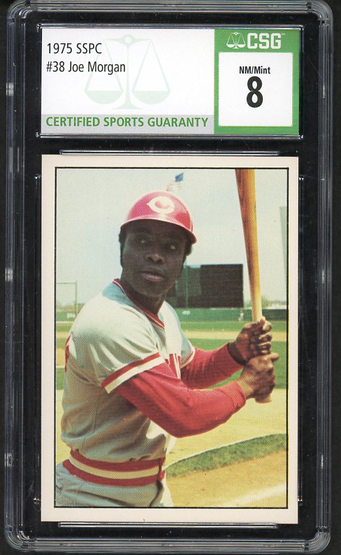 1975 SSPC #038 Joe Morgan Reds CSG 8 NM/MT 534059