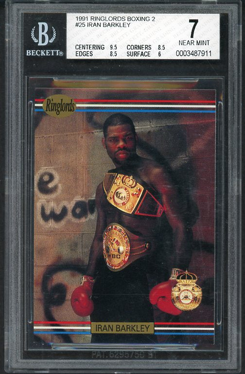 1991 Ringlords #025 Iran Barkley Boxer BVG 7 NM 534067