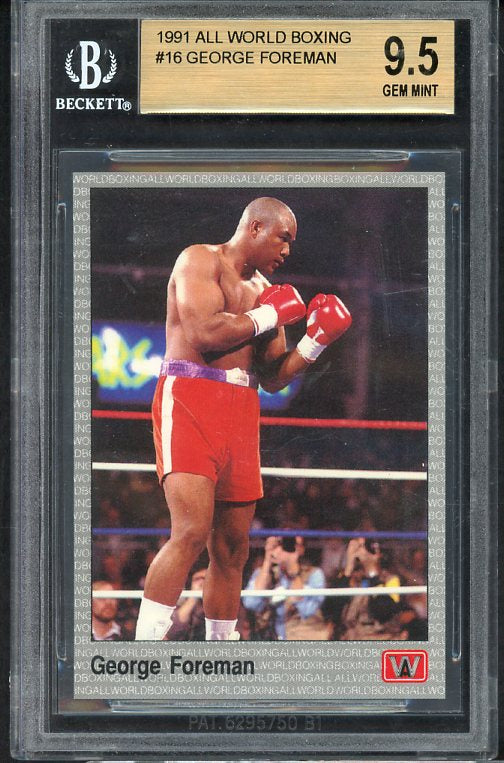 1991 All World #016 George Foreman Boxer BVG 9.5 GEM MINT 534069