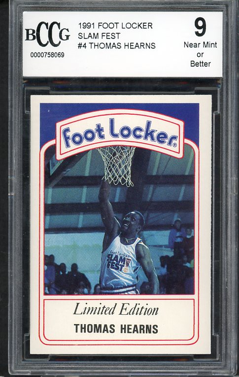 1991 Foot Locker Slam Fest #004 Thomas Hearns Boxer BCCG 9 534070