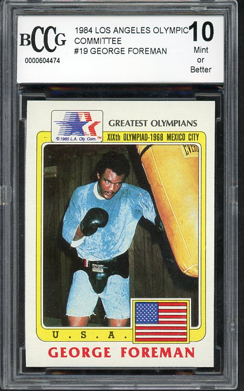 1983 Topps Olympians #019 George Foreman Boxer BCCG 10 534071