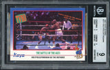 1991 Kayo #211 Evander Holyfield George Foreman BVG 9 MINT 534072