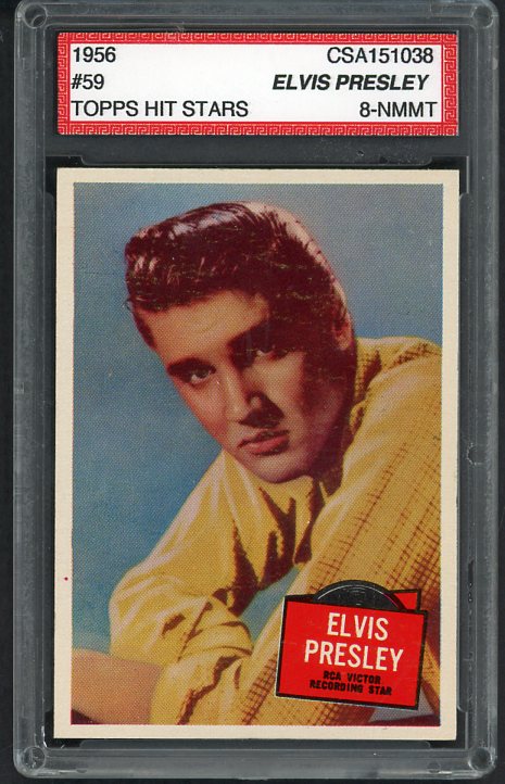 1956 Topps Hit Stars #059 Elvis Presley CSA 8 NM/MT 534076