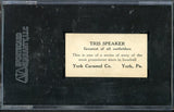 1927 E210-1 York Caramel #028 Tris Speaker Indians SGC 3 VG 534077