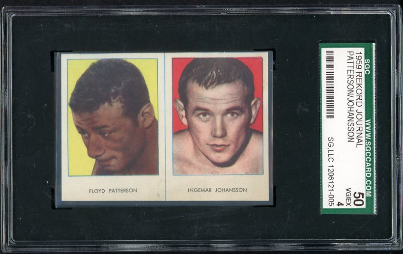 1959 Rekord Journal Floyd Patterson Ingemar Johansson SGC 4 VG-EX 534079