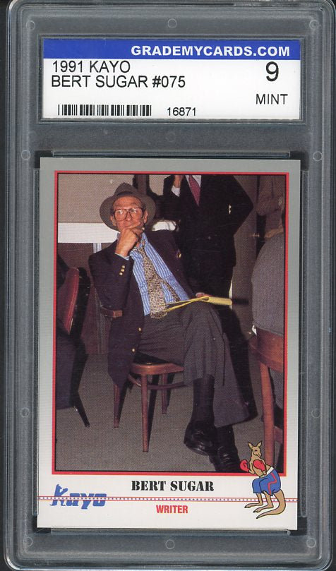 1991 Kayo #075 Bert Sugar Boxing Writer GMC 9 MINT 534094