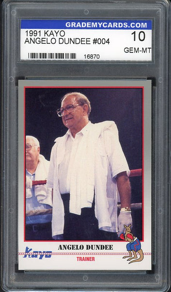1991 Kayo #004 Angelo Dundee Boxing Trainer GMC 10 GEM MINT 534097