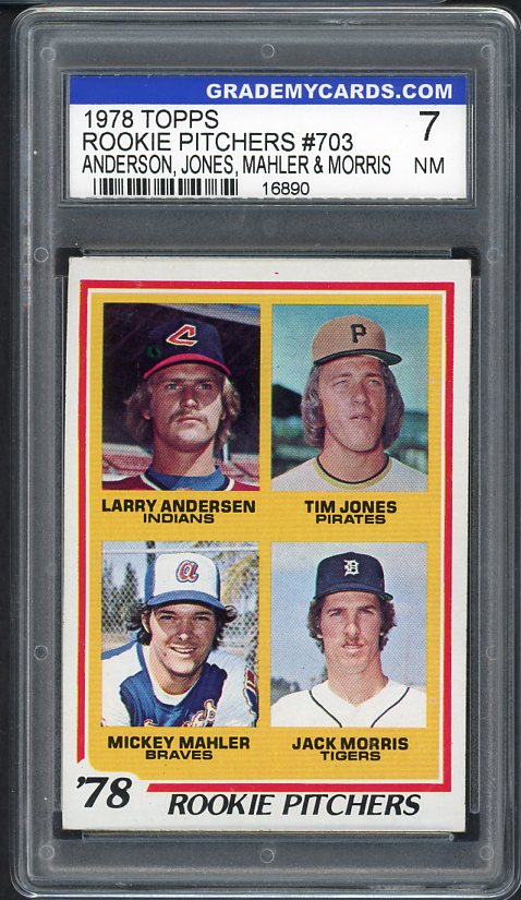 1978 Topps Baseball #703 Jack Morris Tigers GMC 7 NM 534103
