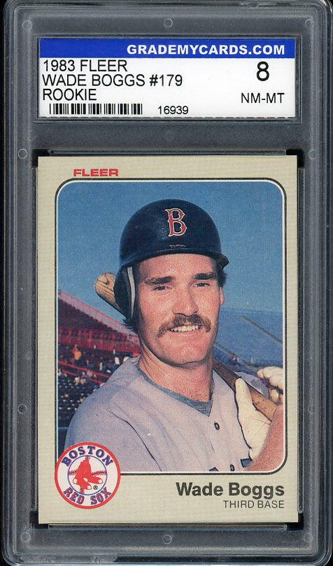 1983 Fleer #179 Wade Boggs Red Sox GMC 8 NM/MT 534105