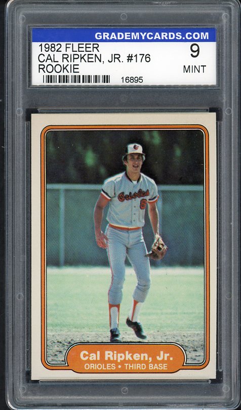 1982 Fleer #176 Cal Ripken Orioles GMC 9 MINT 534114