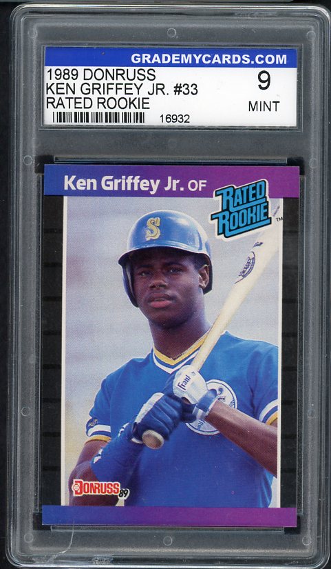 1989 Donruss #033 Ken Griffey Jr Mariners GMC 9 MINT 534119