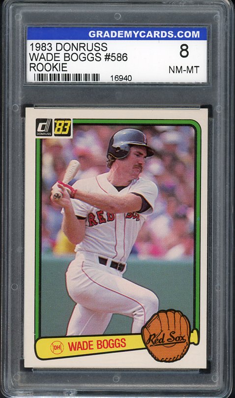1983 Donruss #586 Wade Boggs Red Sox GMC 8 NM/MT 534121