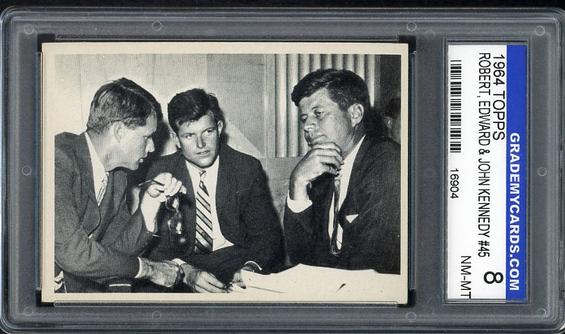 1964 Topps John F. Kennedy #045 Bobby Ted John Kennedy GMC 8 NM/MT 534125