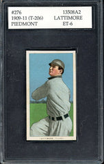 1909-11 T206 T 206 Bill Lattimore Toledo ACI 6 EX-MT 534127
