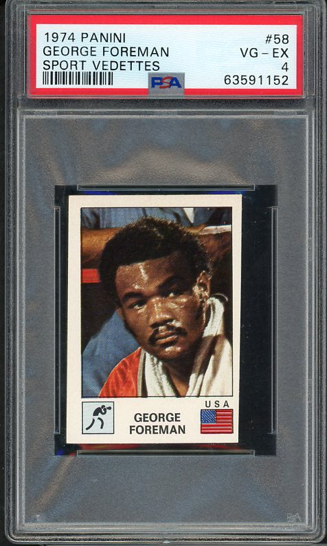 1974 Panini #058 George Foreman PSA 4 VG-EX 534135