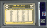 1981 Fleer #169 Jim Palmer Orioles PSA 9 MINT 534137