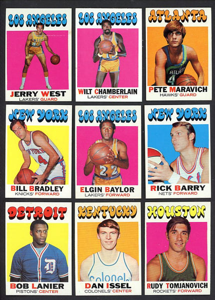 1971 Topps Set Lot 225 Diff Sharp Maravich Chamberlain 534146