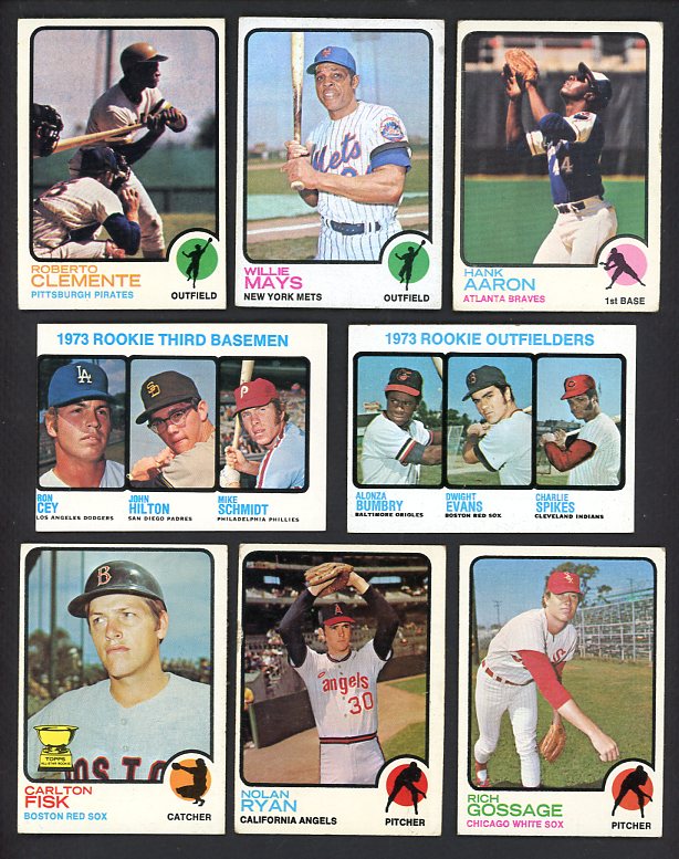 1973 Topps Baseball Complete Set Mid Grade Schmidt Clemente 534150