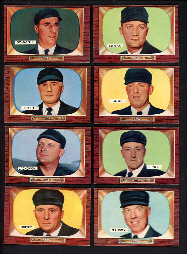 1955 Bowman Umpires Set Lot 19 Diff EX-MT Donatelli Chylak 534153