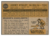 1960 Topps Baseball #510 Jerry Staley White Sox VG-EX 534155
