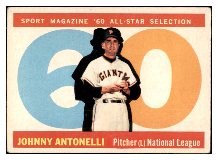 1960 Topps Baseball #572 Johnny Antonelli A.S. Giants VG-EX 534156