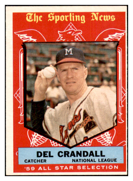 1959 Topps Baseball #567 Del Crandall A.S. Braves EX 534157