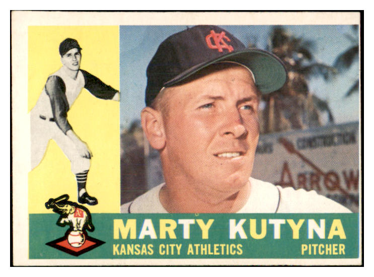1960 Topps Baseball #516 Marty Kutyna A's EX 534163