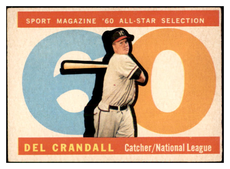 1960 Topps Baseball #568 Del Crandall A.S. Braves EX 534167