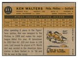 1960 Topps Baseball #511 Ken Walters Phillies VG-EX 534170