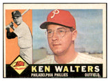 1960 Topps Baseball #511 Ken Walters Phillies VG-EX 534174